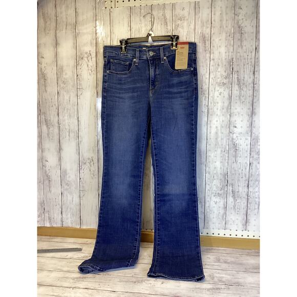 Levi's 315 Shaping Bootcut Jeans Womens 30 Midrise Denim Pants Relaxed Stretch - Picture 1 of 7